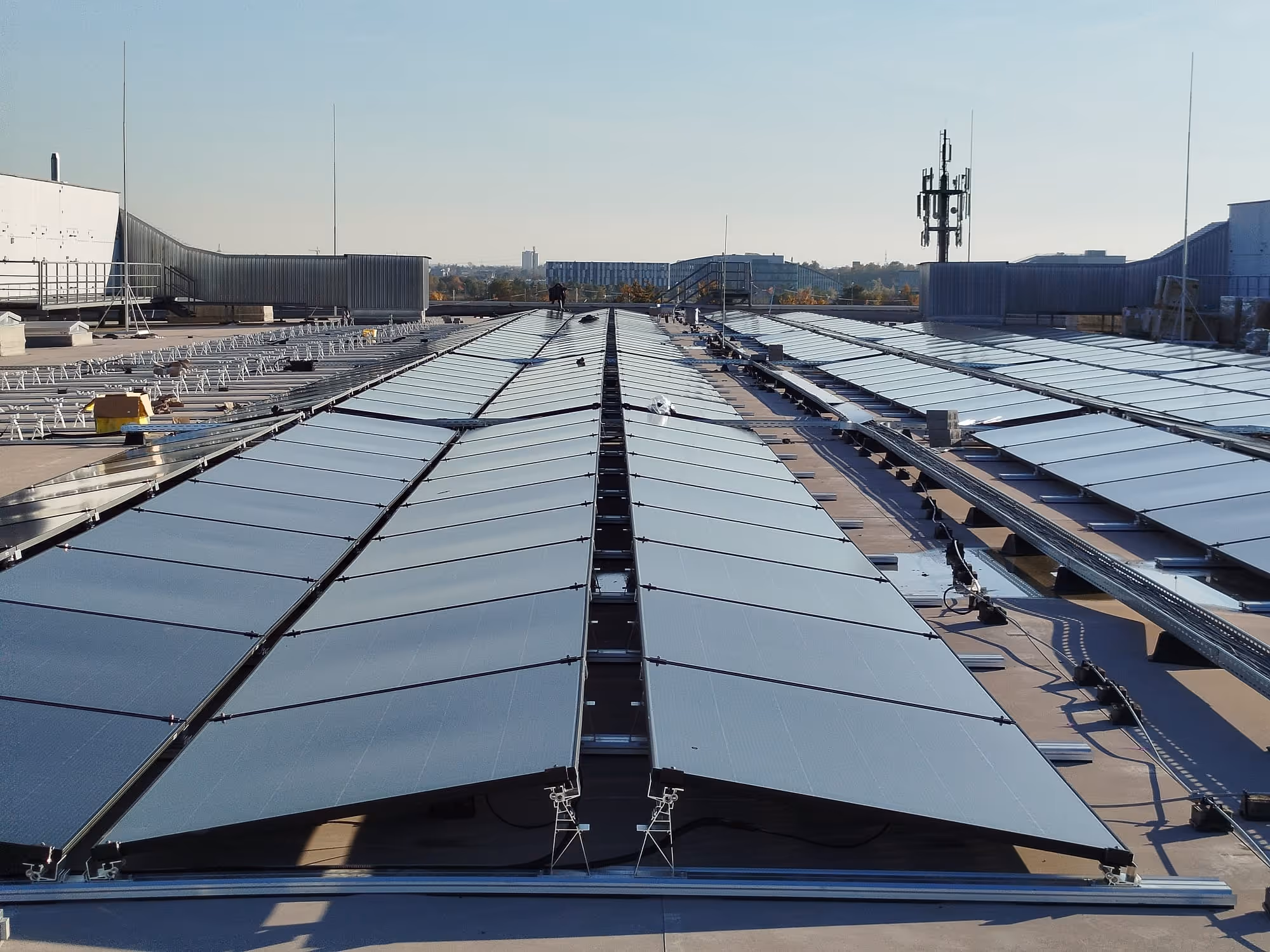 Dach der Messe Augsburg